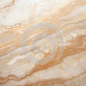 Organic Fluid Lines: Brown And Beige Marble Wall Surface