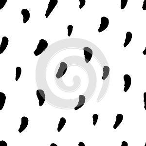 Organic fluid style seamless pattern. Black and white seamless background. Modern endless texture for paper, fabric, web. Vector