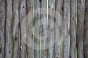 Organic food. Large, dark, old wooden planks with green grass. Menu for the organic restaurant. Background for leaflets, wine list