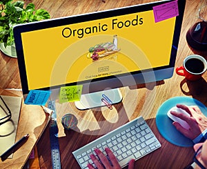 Organic Foods Ecological Nutrition Tasteful Nature Concept