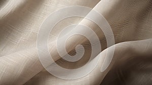 Organic Forms: A Close-up Shot Of White Sheer Fabric With Soft Edges