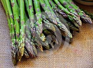 Organic fresh asparagus