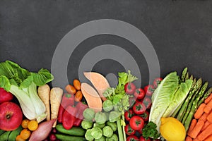 Organic Fresh Fruit and Vegetables for a Healthy Diet