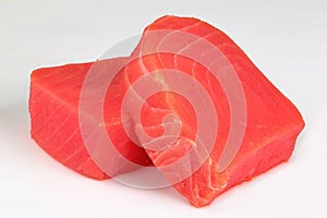 Organic Fresh raw tuna fish steaks