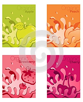 Organic fruit yogurt