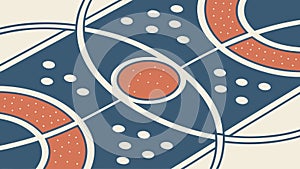 Organic Geometric Pattern: Fluid & Interconnected Design, vector design Generative AI