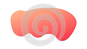 Organic Gradient Blob Shape: Abstract Design Element, vector design Generative AI