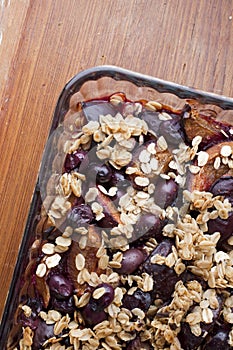 Organic Granola- baked oats with plums