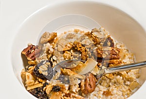 Organic Granola in skimmed milk-Palio diet