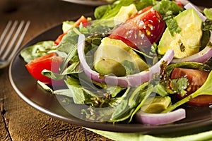 Organic Green Avacado and Tomato Salad photo