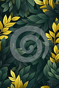 organic green leaves background AI generated