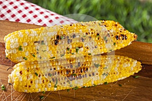 Organic Grilled Corn on the Cob