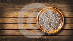 Organic and healthy chia seeds - Salvia hispÃ¡nica