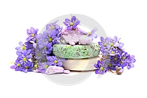 Organic herbal soap, shampoo and dry flower