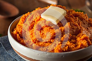 Organic Homemade Mashed Sweet Potatoes