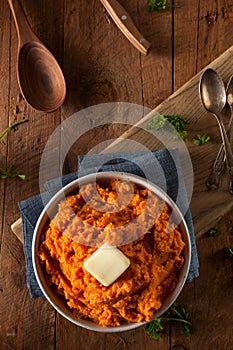 Organic Homemade Mashed Sweet Potatoes