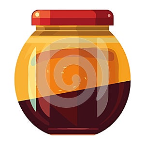 Organic honey jar, a symbol of nature