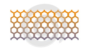 Organic Honeycomb Hexagonal Pattern Texture Design, vector design Generative AI