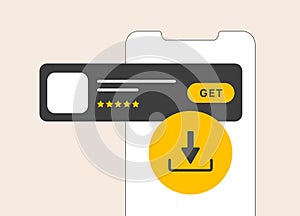 Organic installs - app downloads from mobile stores without paid advertising. Users discover through SEO, ASO store photo