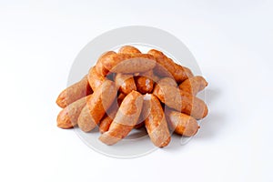 Organic kielbasa sausages photo