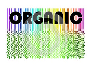 Organic label and background