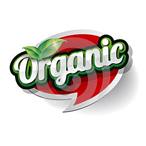 Organic Label vector