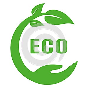 Organic labels. Fresh eco vegetarian emblems, vegan label and healthy foods logo.