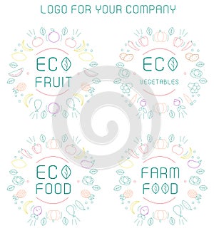 Organic labels set