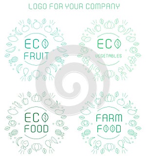 Organic labels set