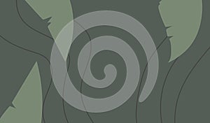 organic leaf background design vector