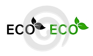 Organic Leaf Symbol for Healthy Food Product. Eco Friendly Emblem. Ecological Plant Stamp. Bio Green Plant Natural