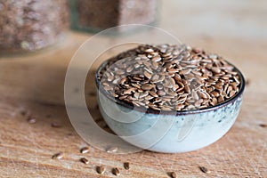 Organic linseed grain fiber food