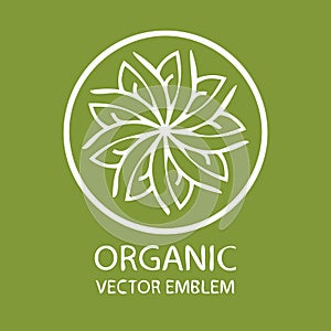 Organic logo vector