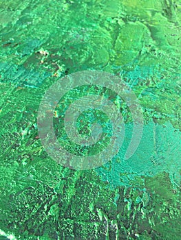 Organic matter summer background with green spring painting texture