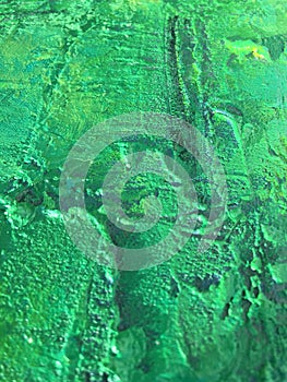 Organic matter summer background with green spring painting texture