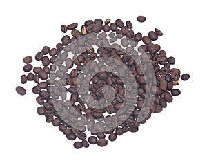 Organic medium dark roasted coffee beans