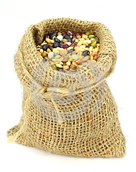 Organic Mixed Beans in Gunny Sack