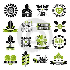 Organic Natural Product Label Set