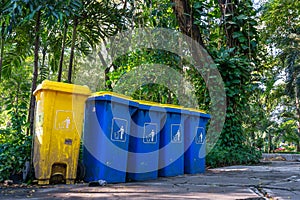 Organic and non organic garbage bin