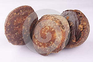 Organic palm sugar or Jaggery .