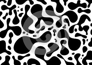 Organic pattern, black and white