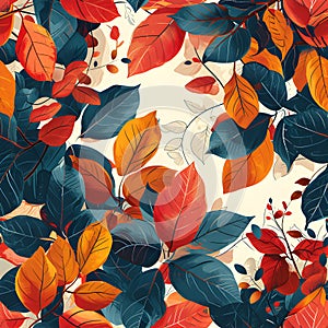 Organic pattern that captures the mesmerizing dance of leaves caught in a gentle breeze. AI Generated