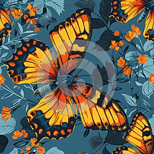 organic pattern that celebrates the delicate beauty of a butterfly\'s wings. AI Generated