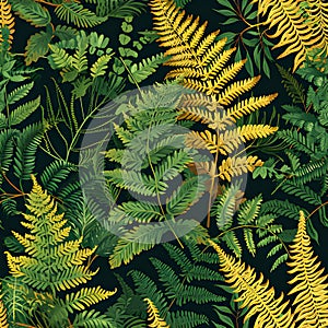 Organic pattern that mirrors the delicate patterns formed by unfurling fern fronds. AI Generated