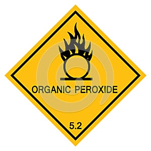 Organic Peroxide Symbol Sign Isolate On White Background,Vector Illustration EPS.10