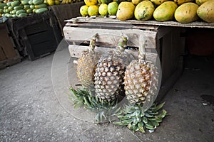 Fresh fruits at Zanzibar fruit market.