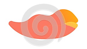 Organic Pink-Orange Gradient Shape, vector design Generative AI