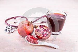 Organic Pomegranate juice with high anti-oxidant good for health