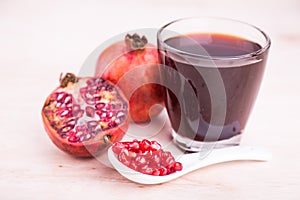 Organic Pomegranate juice with high anti-oxidant good for health