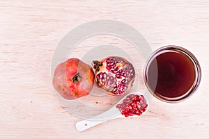 Organic Pomegranate juice with high anti-oxidant good for health